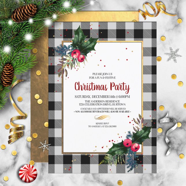 Invitación Fiesta de Navidades rusos de verificación de búfal (Subido por el creador)