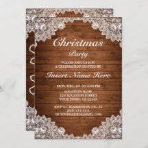 Fiesta de Navidades Rustic Wood & White Lace