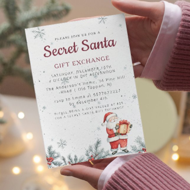 Invitación Fiesta de Navidades secretos clásicos (Subido por el creador)