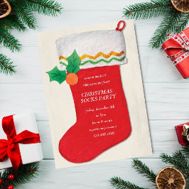 Invitación Fiesta de navidades Socks