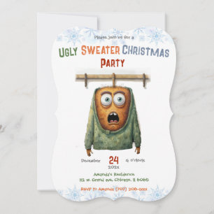 Invitación Fiesta de Navidades suéteres feos y personalizados