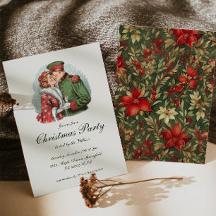 Invitación Fiesta de Navidades tradicionales de época