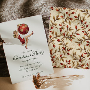 Invitación Fiesta de Navidades tradicionales de Santa Claus