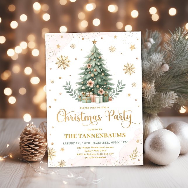 Invitación Fiesta de navidades | Vacaciones de invierno de or (Subido por el creador)