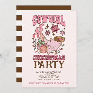 Invitación Fiesta de Navidades Vaqueras