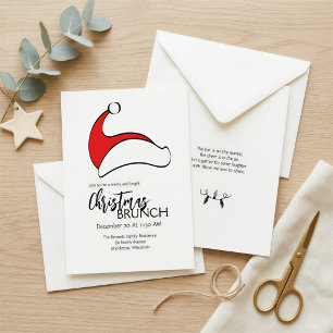 Invitación Fiesta de Navidades verdes de un Camión Rojo de co