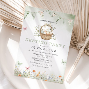 Invitación Fiesta de nidificación Prepara la ducha Nest Baby