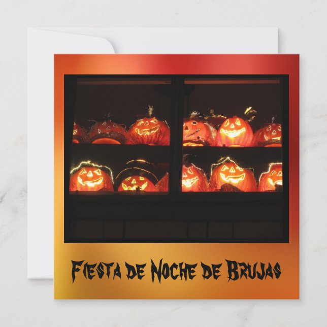 Invitación - Fiesta de Noche de Brujas (Anverso)