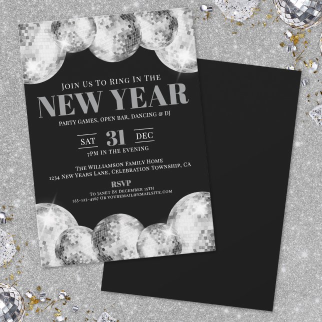 Invitación Fiesta de Nochevieja (New Year's Eve Party Invitation)