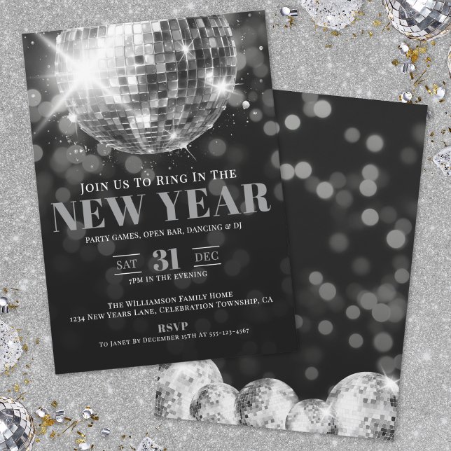 Invitación Fiesta de Nochevieja (New Year's Eve Party Invitation)