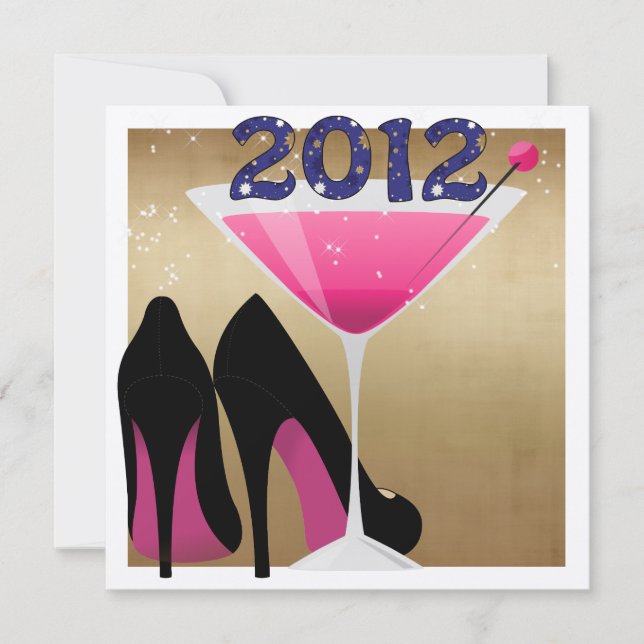 Invitación Fiesta de Nochevieja (Anverso)