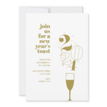 Fiesta de Nochevieja 2024 de la copa de champán de