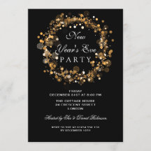 Fiesta de Nochevieja Corona Festiva Dorada