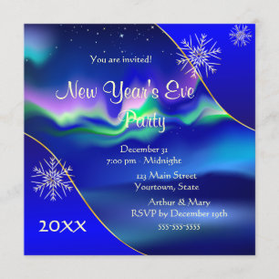 Invitación Fiesta de Nochevieja de Año Nuevo 2020