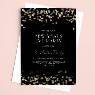 Invitación Fiesta de Nochevieja de Años Modernos