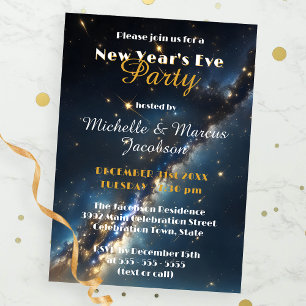 Invitación Fiesta de Nochevieja de Galaxia Nochevieja