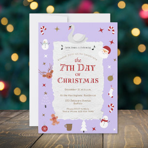 Invitación Fiesta de Nochevieja del 7º Día de Navidad