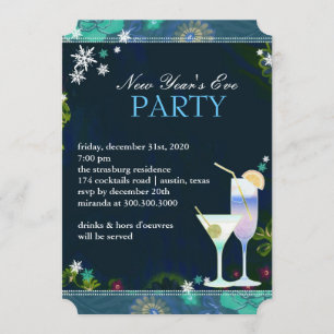 Invitación Fiesta de Nochevieja delicioso