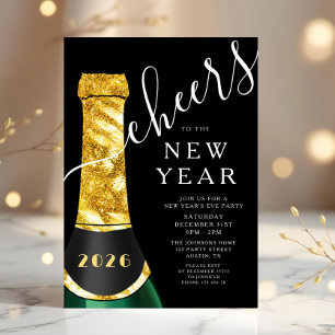 Invitación Fiesta de Nochevieja Elegante