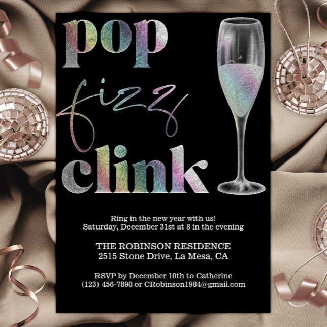 Invitación Fiesta de Nochevieja enciende vituperas arcoiris (Subido por el creador)