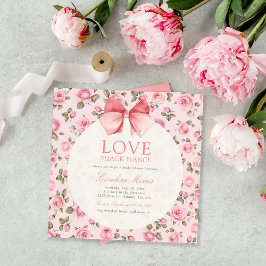 Invitación Fiesta  de novia elegante Love Shack