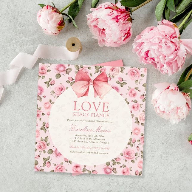 Invitación Fiesta  de novia elegante Love Shack (Subido por el creador)