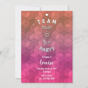 Invitación Fiesta de novias de equipo