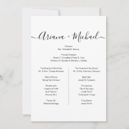 Invitación fiesta de novias Minimalista blanco negro simple p