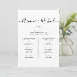 Invitación fiesta de novias Minimalista blanco negro simple p