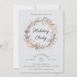 Invitación Fiesta de nueces de color acuático