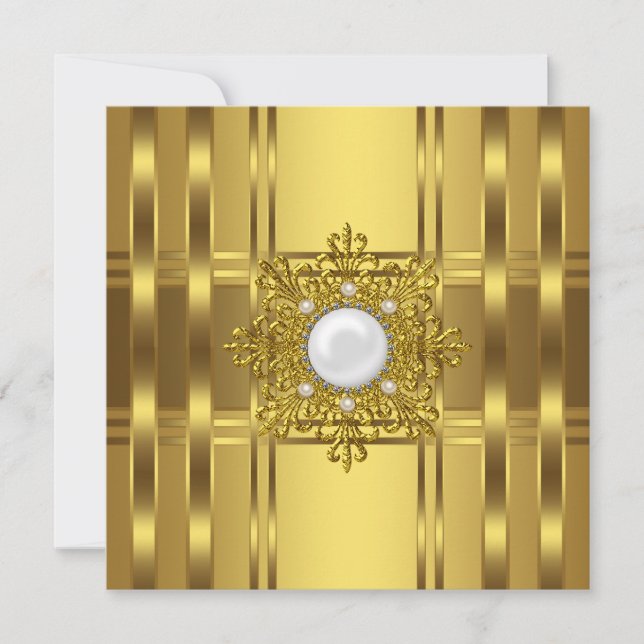 Invitación Fiesta de Ocasión de la Perla de Oro (Anverso)