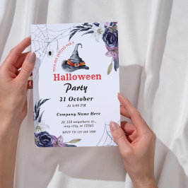 Invitación Fiesta de oficina de Halloween Minimalista para pe