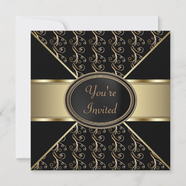 Invitación Fiesta de Oro Negro (Anverso)