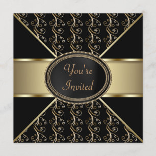 Invitación Fiesta de Oro Negro