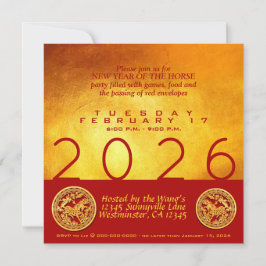 Invitación Fiesta de Oro Rojo 2026