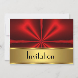 Invitación Fiesta de oro rojo cualquier partido