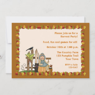 Invitación Fiesta de otoño