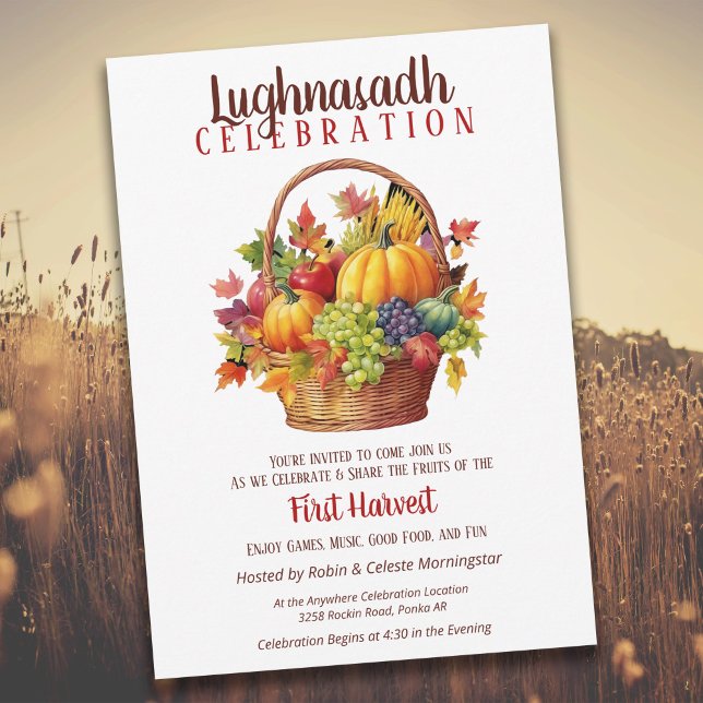 Invitación Fiesta de otoño de Lughnasadh (Subido por el creador)