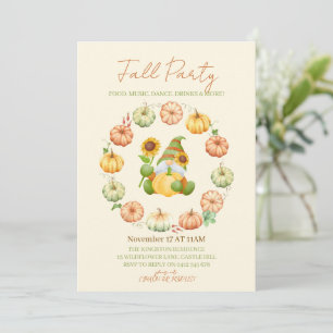 Invitación Fiesta de Otoño Vibraciones Otoñales