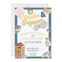 Fiesta de panqueques y pijamas dorados