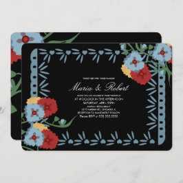 Invitación Fiesta de Papel Picado Botánico Mexicano