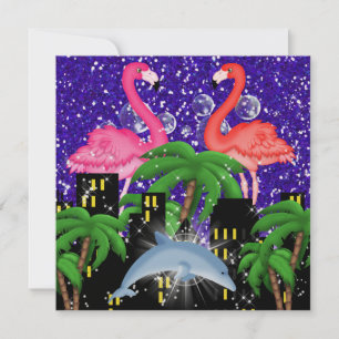 Invitación Fiesta de Paraíso en Luces Brillantes de Estilo - 