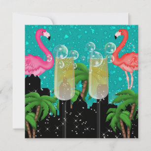 Invitación Fiesta de Paraíso en Luces Brillantes de Estilo -