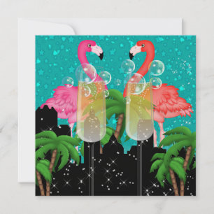 Invitación Fiesta de Paraíso en Luces Brillantes de Estilo -