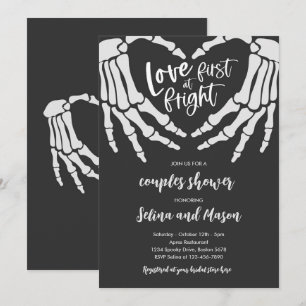 Invitación Fiesta de parejas de Halloween Amor al primer sust