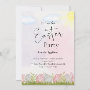 Invitación Fiesta de Pascua colorida