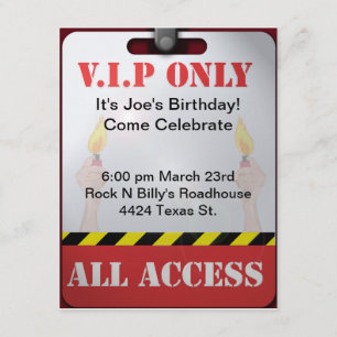 Invitación Fiesta de pases en segundo plano