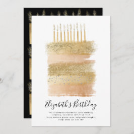 Invitación Fiesta de pasteles invitan a Chicas de espárragos 