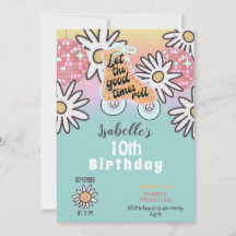 Fiesta de patinaje sobre patinaje en disco retro