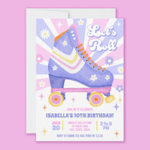 Fiesta de patinaje sobre ruedas retro